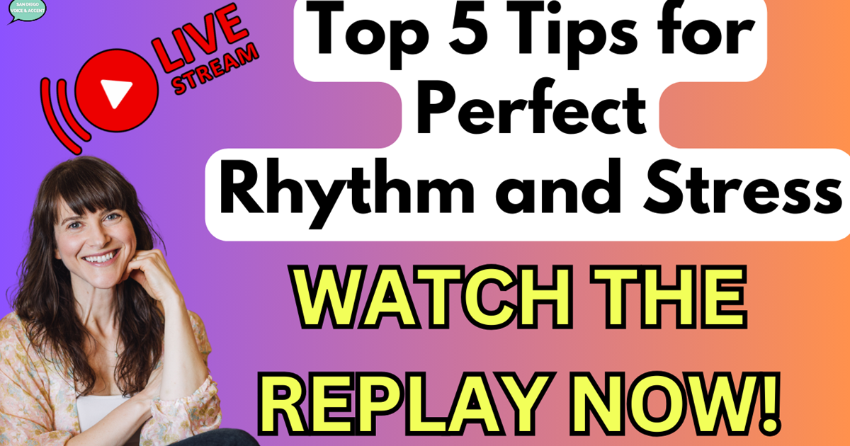 Top Tips for Perfect Rhythm and Stress | American English Pronunciation ...